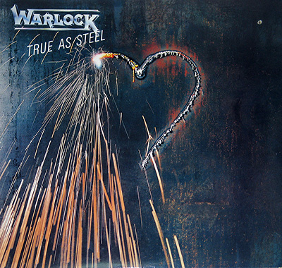 WARLOCK - True as Steel (1986).  album front cover vinyl record